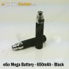 Joye eGo / eGo-T / eGo-C Mega battery, 650mAh - Black