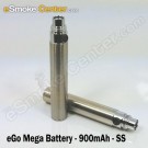 Joye eGo / eGo-T / eGo-C Mega battery, 900mAh - Stainless
